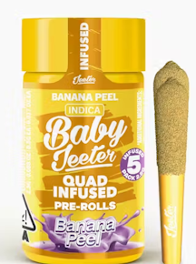 Baby Jeeter - Banana Peel .5G ROSIN Infused Pre-Rolls (5 Pack)