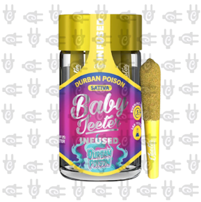 Baby Jeeter - Durban Poison .5G ROSIN Infused Pre-Rolls (5 Pack)